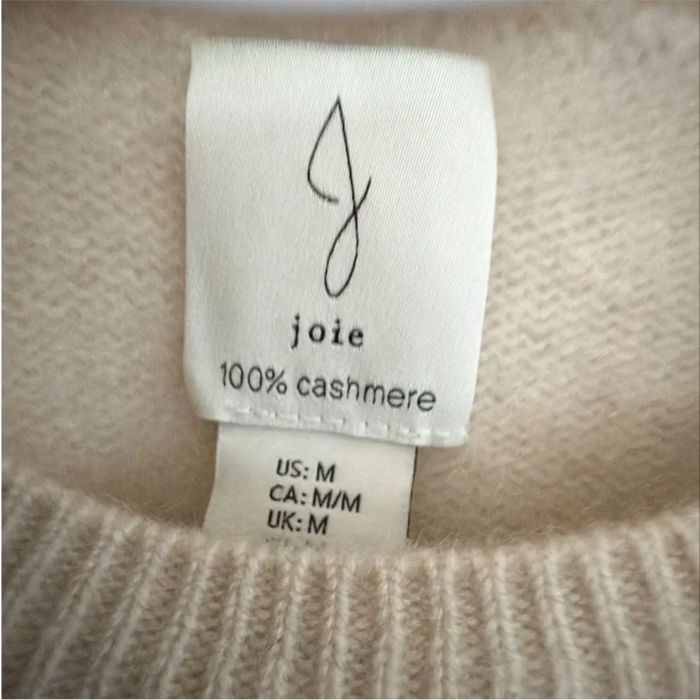 Joie soft cashmere sweater..a creamy pale beige shade. Women’s size Small
